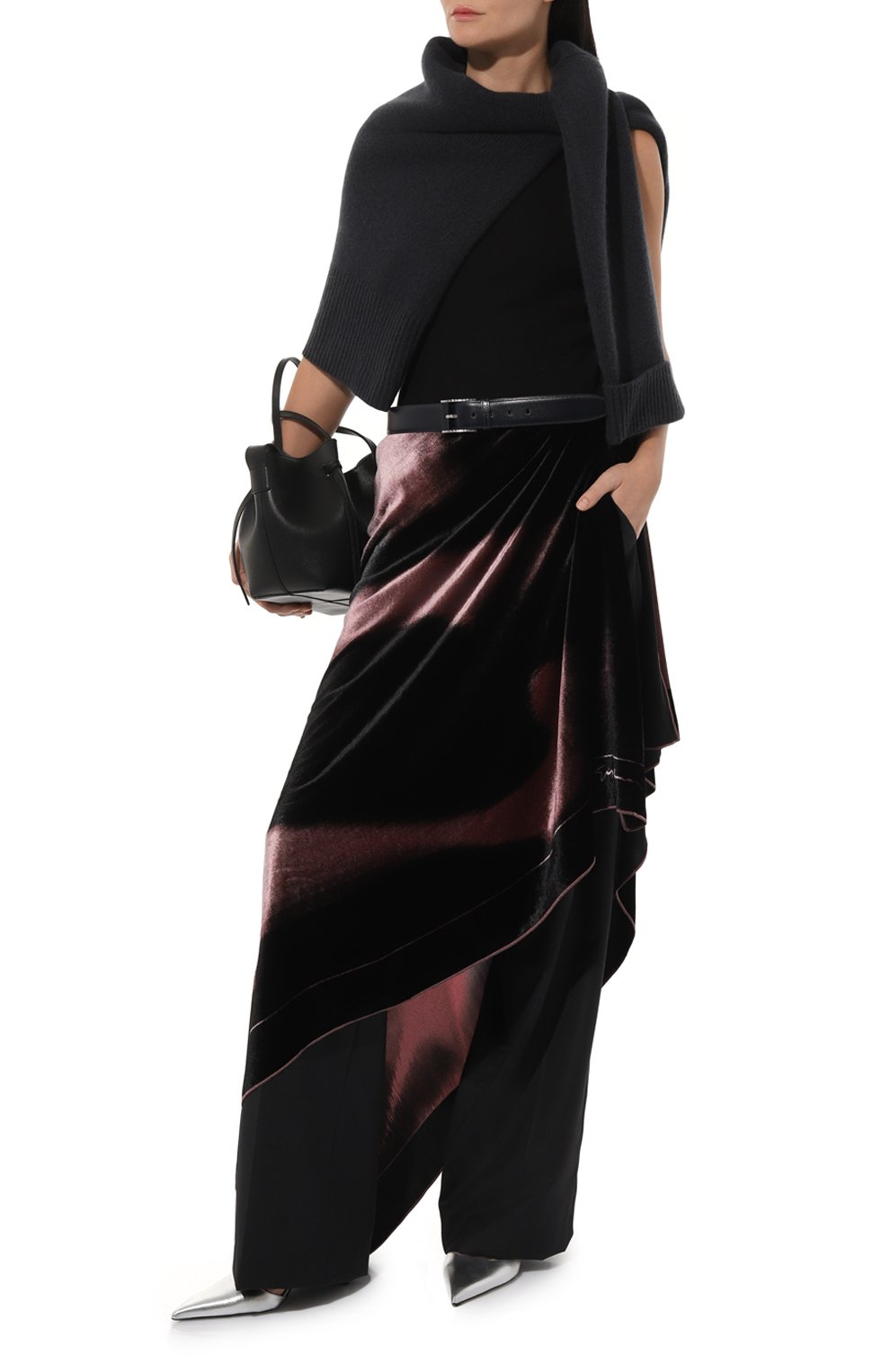 Платок из вискозы и шелка GIORGIO ARMANI, арт. 795335/3F405, фото 2