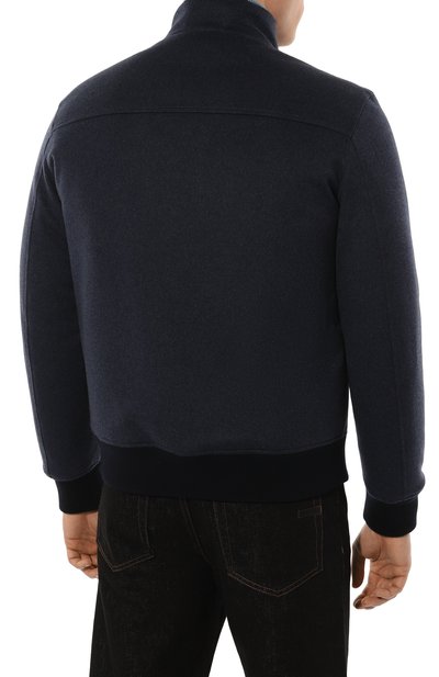 Кашемировый бомбер с подкладкой из хорька COLOMBO темно-синего цвета по цене 766500 руб., арт. GB00215/FUR, фото 4 Кашемировый бомбер с подкладкой из хорька COLOMBO, арт. GB00215/FUR, фото 4