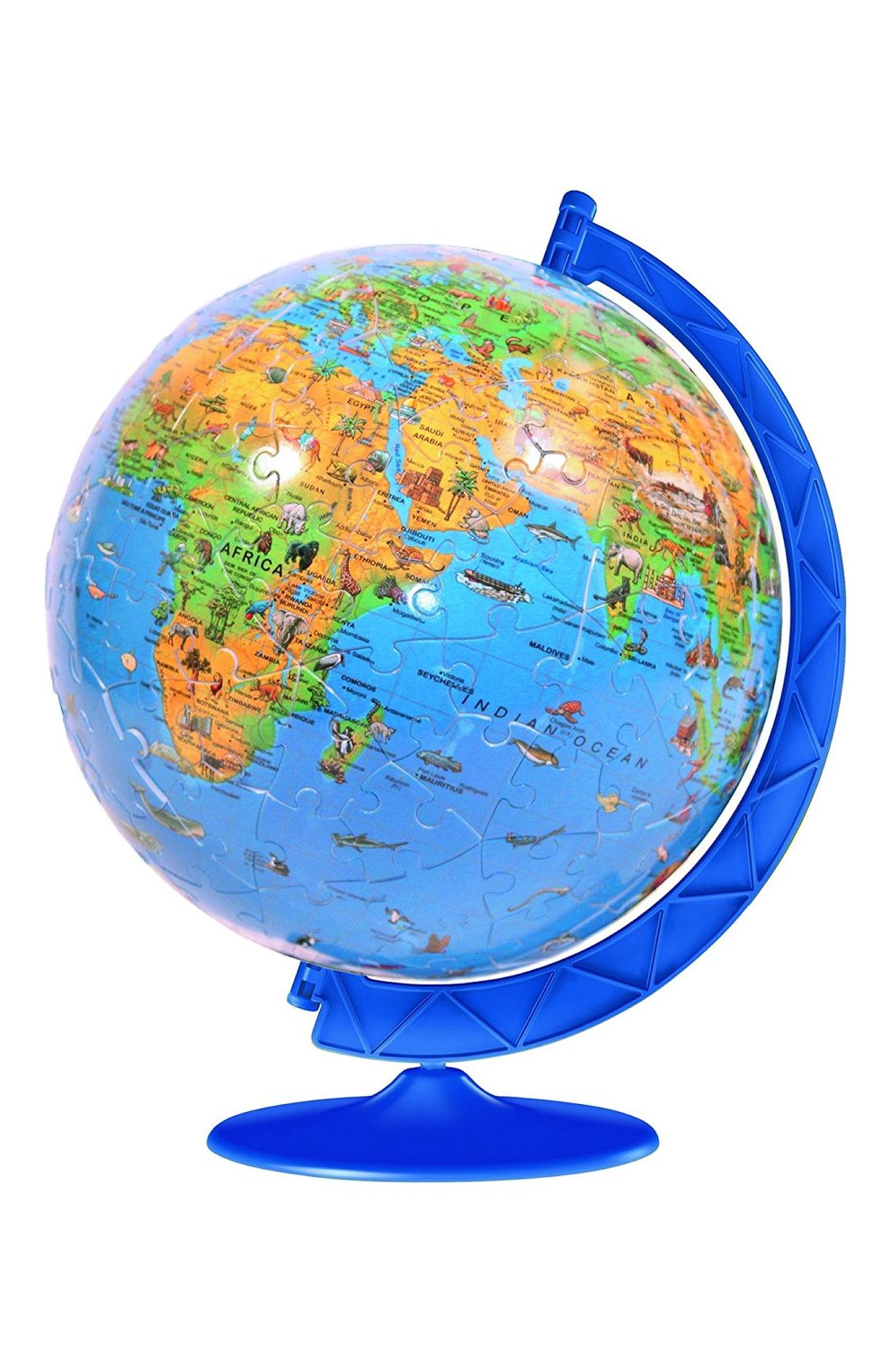 Пазл глобус детский мир 3d 180 деталей RAVENSBURGER, арт. 12338, фото 1