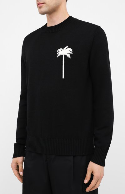 Шерстяной свитер PALM ANGELS, арт. PMHE013E20KNI0011001, фото 3