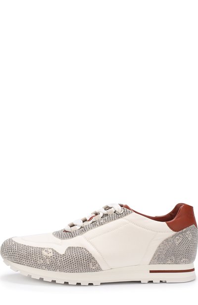 Комбинированные кроссовки wind с отделкой из кожи ящерицы LORO PIANA, арт. FAI1025, фото 3