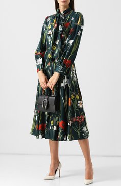 Женская сумка dionysus mini GUCCI черного цвета, арт. 523367/CA0HN | Фото 2 (Ремень/цепочка: На ремешке; Материал: Натуральная кожа; Размер: mini; Статус проверки: Проверено, Проверена категория; Сумки-технические: Сумки через плечо, Сумки top-handle; Материал сплава: Проставлено, Проверено; Драгоценные камни: Проставлено)