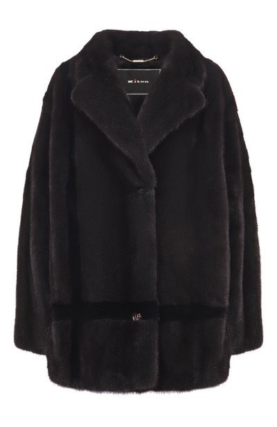 Женская шуба из норки KITON, арт. D62689K0538F