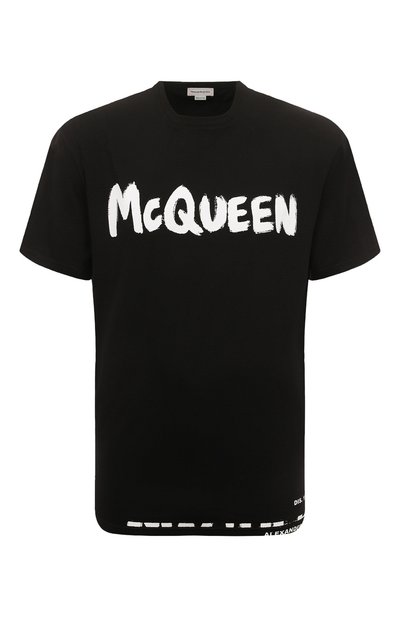 Мужская хлопковая футболка ALEXANDER MCQUEEN, арт. 622104/QTZ57