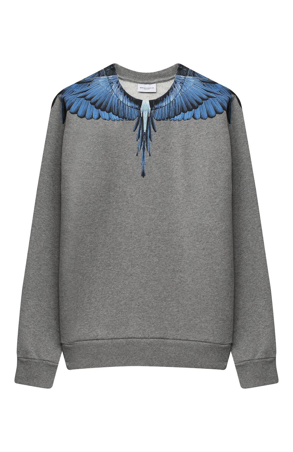 Хлопковый свитшот MARCELO BURLON KIDS OF MILAN серого цвета по цене 19950 руб., арт. 20I/B/MB/2008/0020/8-14Y, фото 1 Хлопковый свитшот MARCELO BURLON KIDS OF MILAN, арт. 20I/B/MB/2008/0020/8-14Y, фото 1