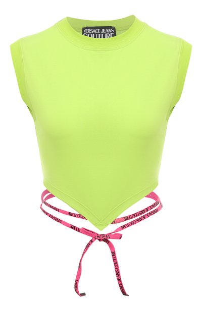 Женский хлопковый топ VERSACE JEANS COUTURE, арт. 74HAM603/J0020