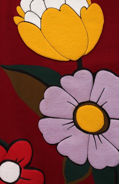 Хлопковое худи DOLCE & GABBANA бордового цвета по цене 45200 руб., арт. L5JW4T/G7BHJ/8-14, фото 3 Хлопковое худи DOLCE & GABBANA, арт. L5JW4T/G7BHJ/8-14, фото 3