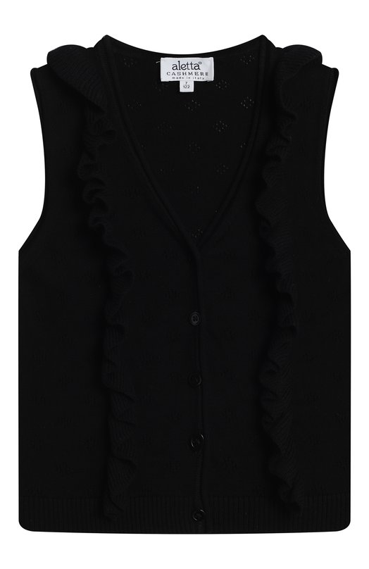 

Жилет из хлопка и кашемира Aletta, Чёрный