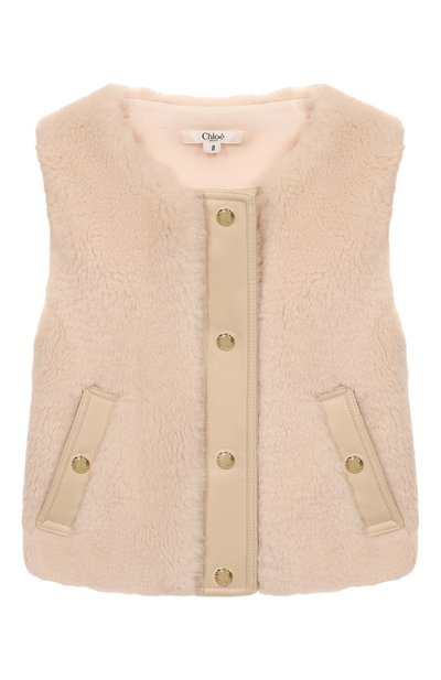 Утепленный жилет из экомеха CHLOÉ, арт. C20671