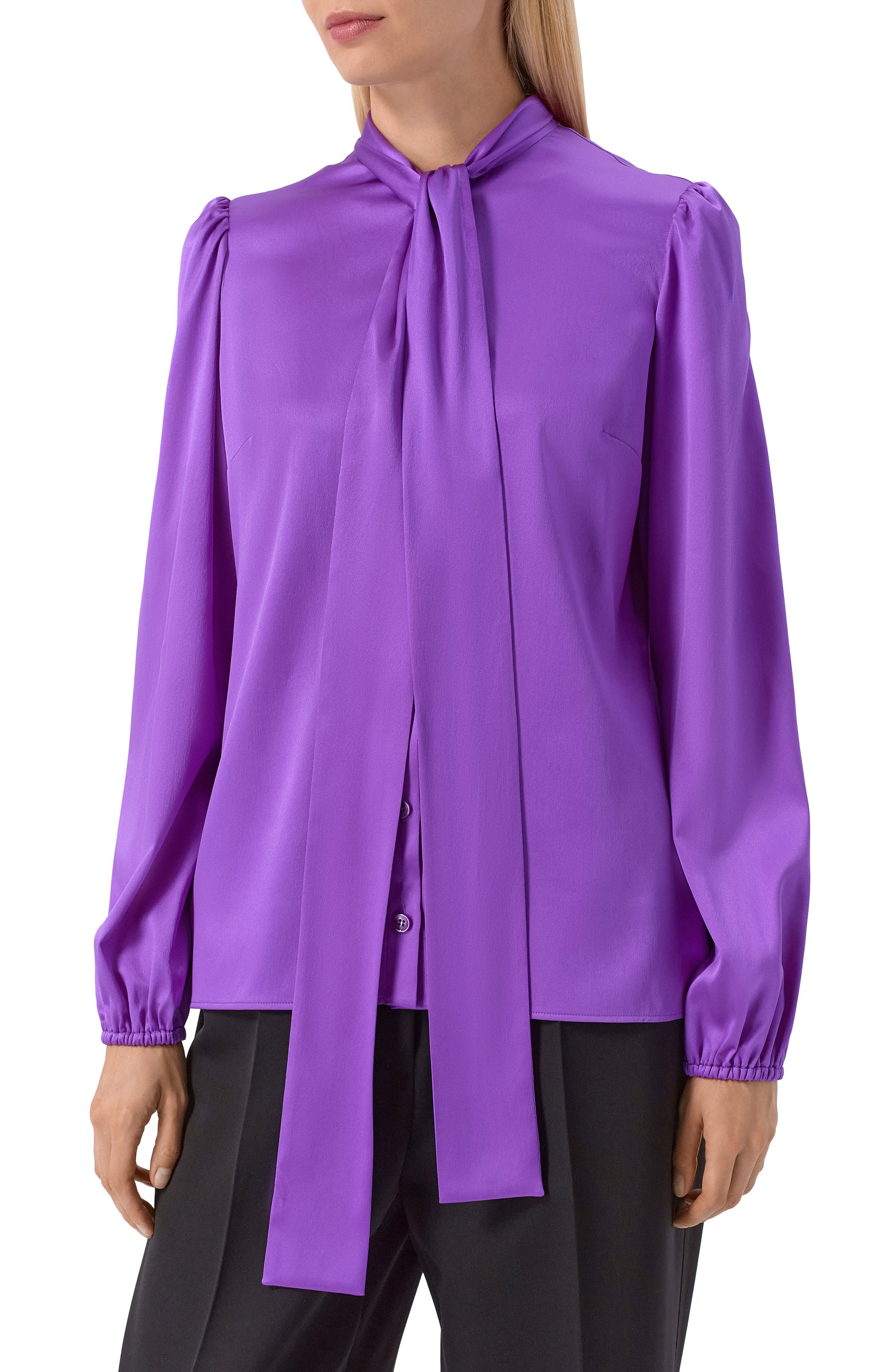 Атласная блузка DOLCE & GABBANA, арт. F5Q44T/FURAG, фото 3