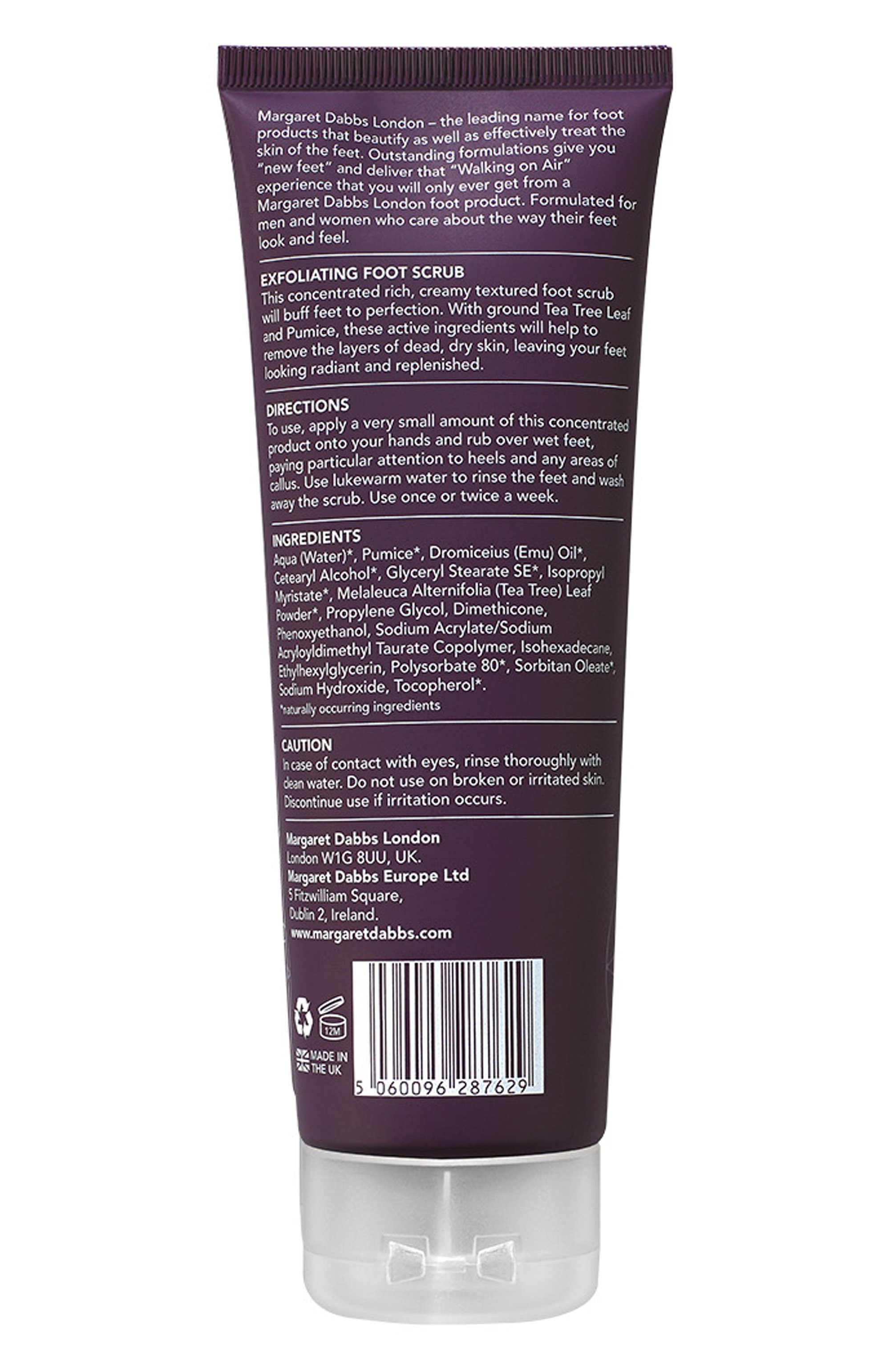 Скраб для стоп exfoliating (100ml) MARGARET DABBS, арт. 5060096287629, фото 2