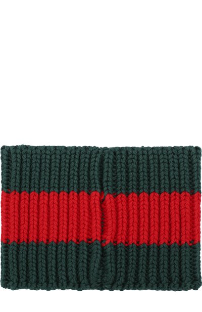 Повязка на голову с контрастной отделкой GUCCI, арт. 495490/4K111, фото 2