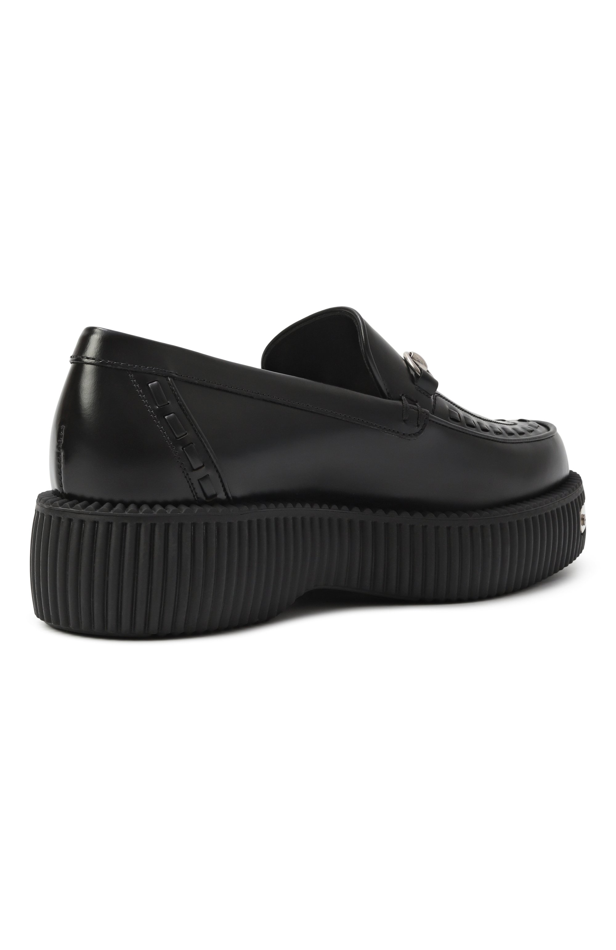 Кожаные лоферы horsebit GUCCI, арт. 796330/AAD30, фото 5