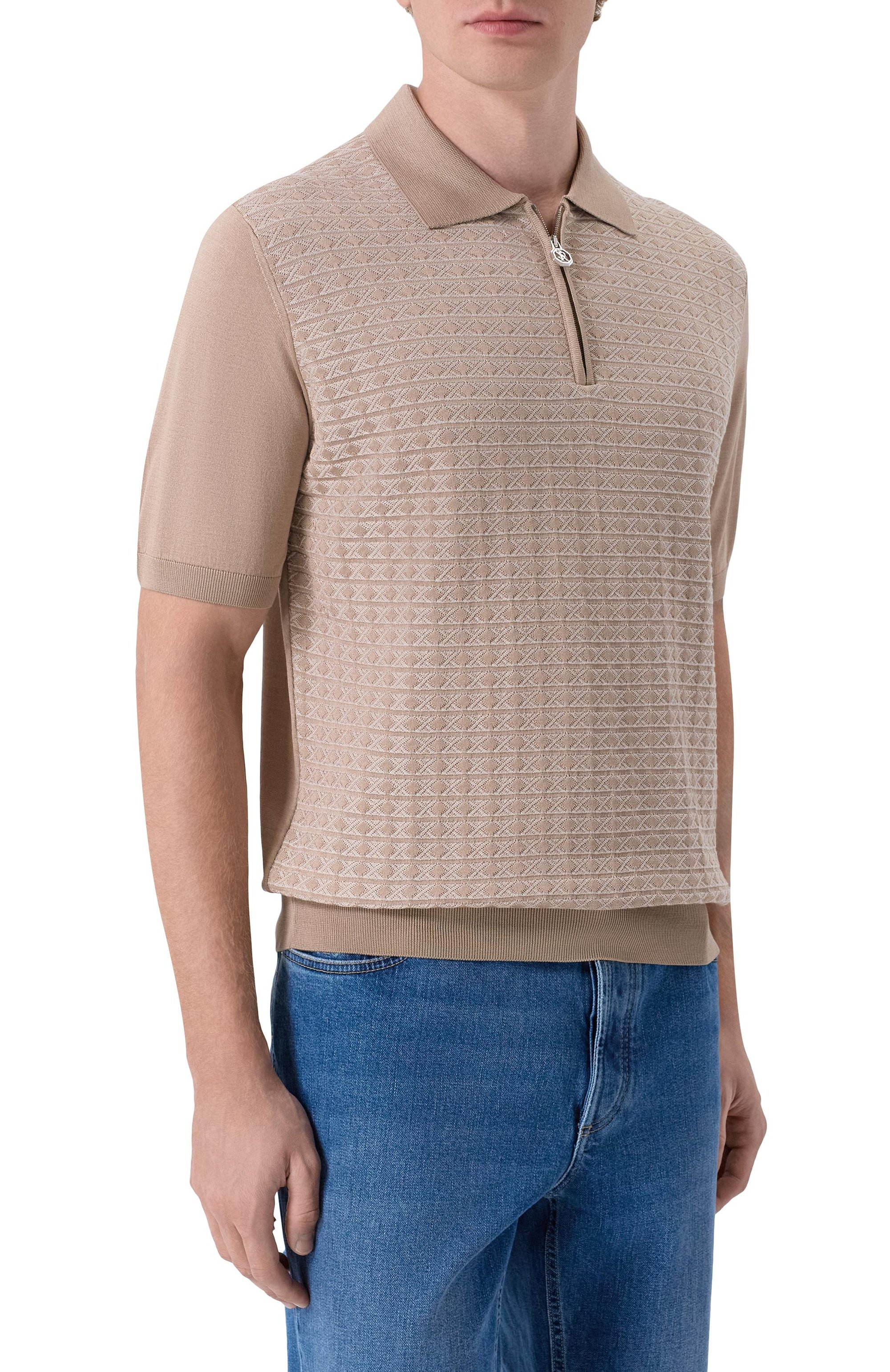 Поло из шелка и хлопка STEFANO RICCI, арт. K212038P31/F26194_003, фото 3