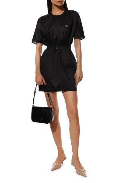 Кожаные туфли PRADA бежевого цвета по цене 93000 руб., арт. 1I565M-055-F0236-A045, фото 2 Кожаные туфли PRADA, арт. 1I565M-055-F0236-A045, фото 2