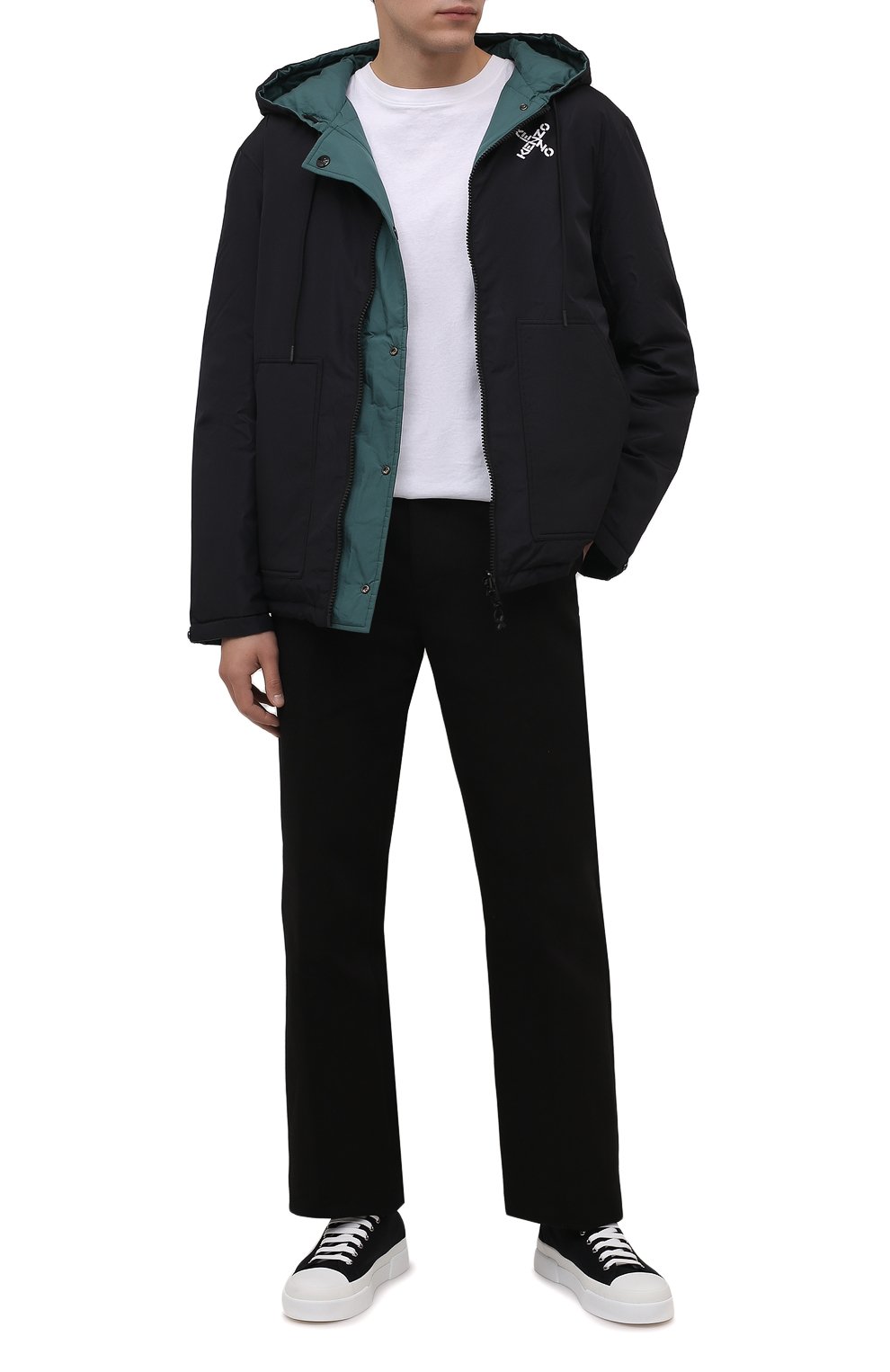 Двусторонняя куртка kenzo sport KENZO черного цвета по цене 66050 руб., арт. FB650U5851NH, фото 2 Двусторонняя куртка kenzo sport KENZO, арт. FB650U5851NH, фото 2