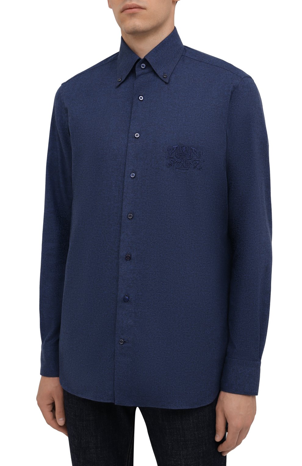 Хлопковая рубашка ZILLI, арт. MFW-45007-301082/U301082/180, фото 3