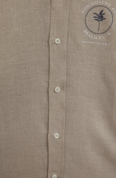 Льняная рубашка BRUNELLO CUCINELLI, арт. BM633C305B, фото 3