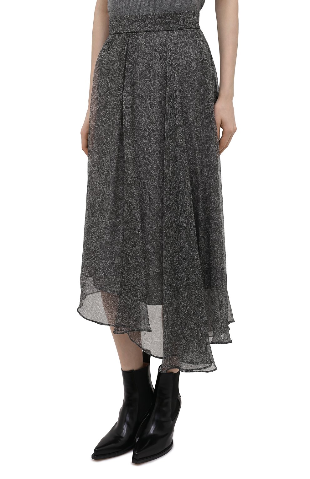 Шелковая юбка BRUNELLO CUCINELLI, арт. MPB33G3135, фото 3