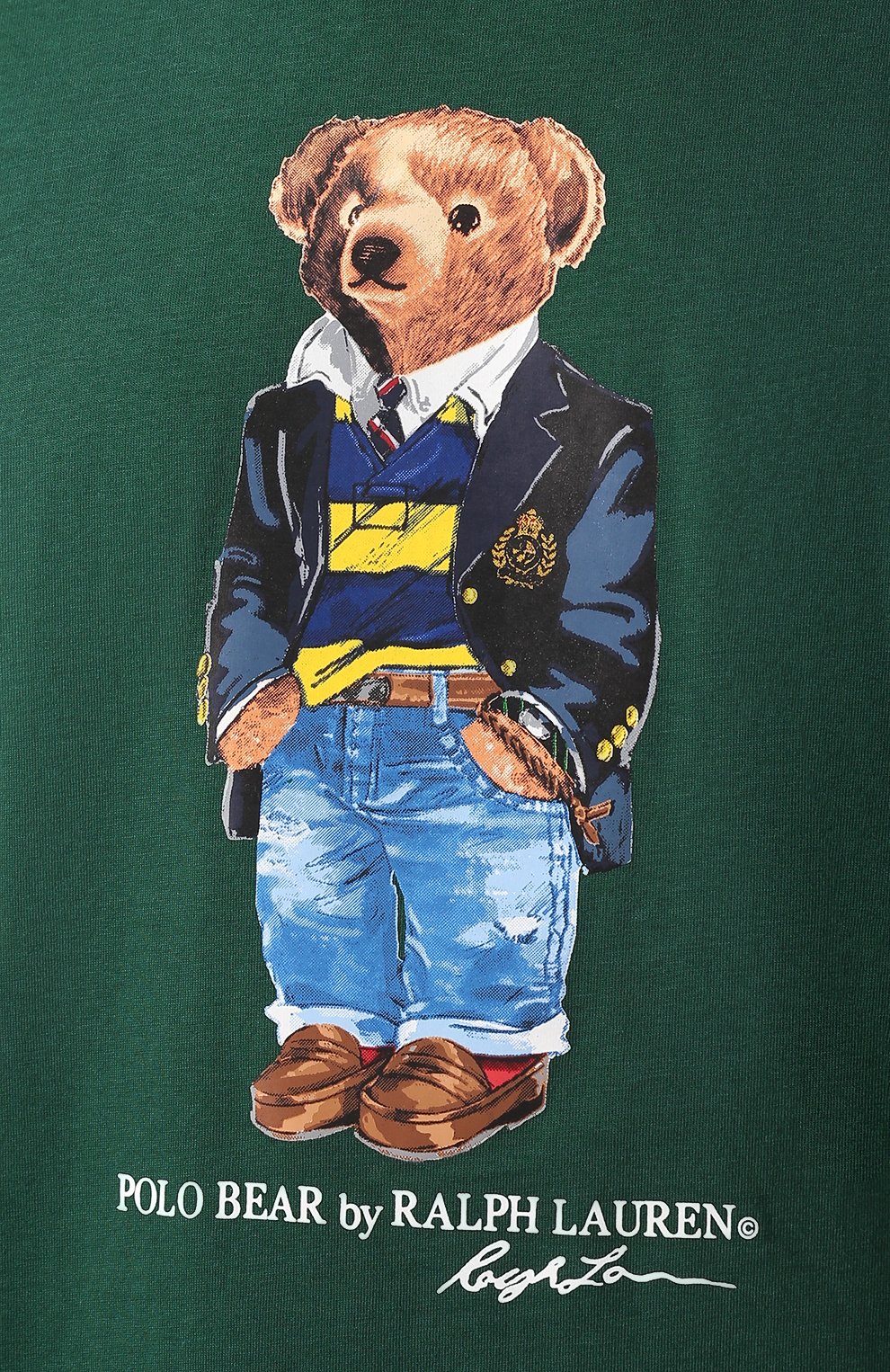 Хлопковая футболка  POLO RALPH LAUREN, арт. 710740346, фото 5