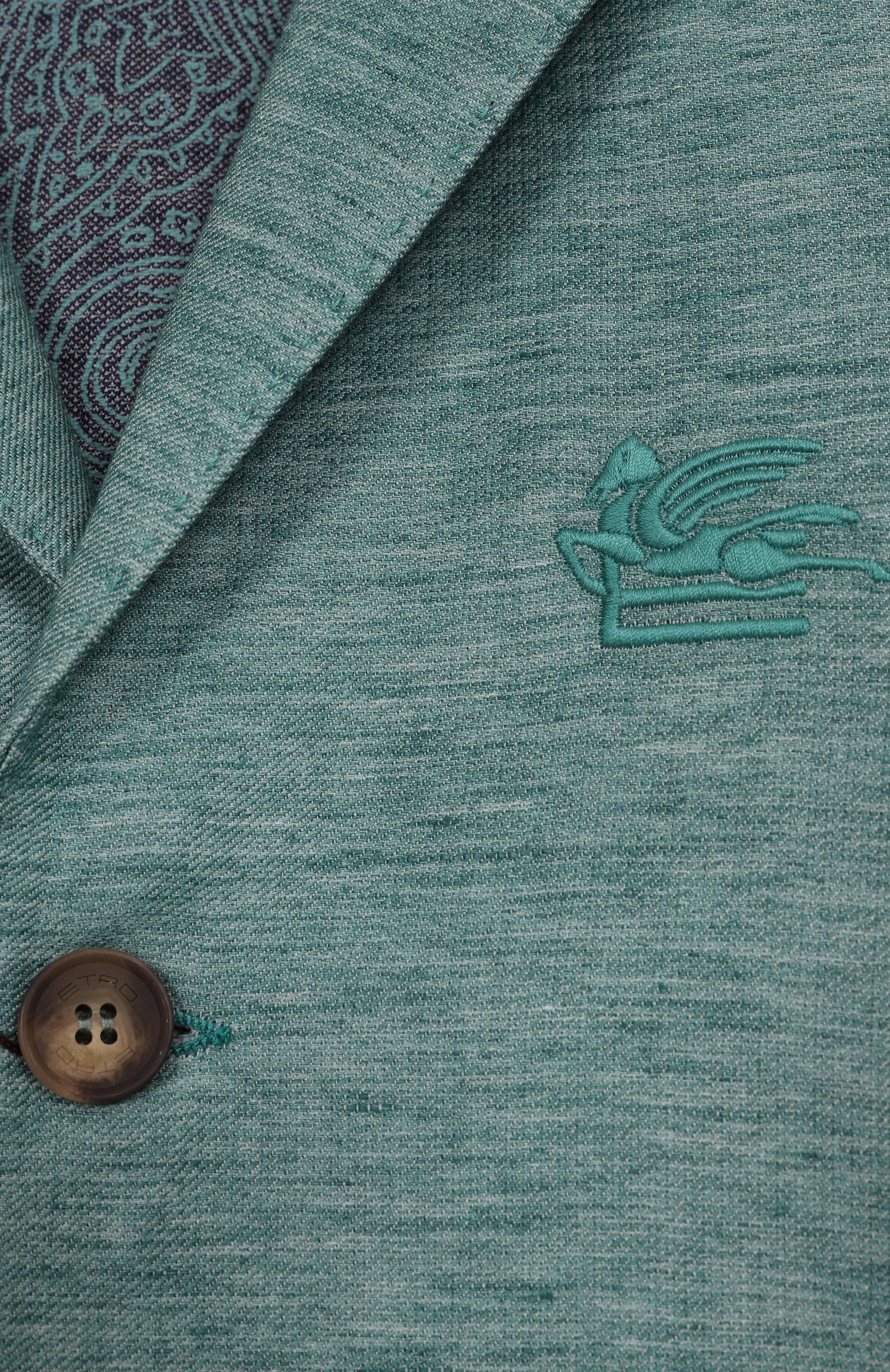 Пиджак изо льна и хлопка ETRO, арт. GW2P64, фото 3