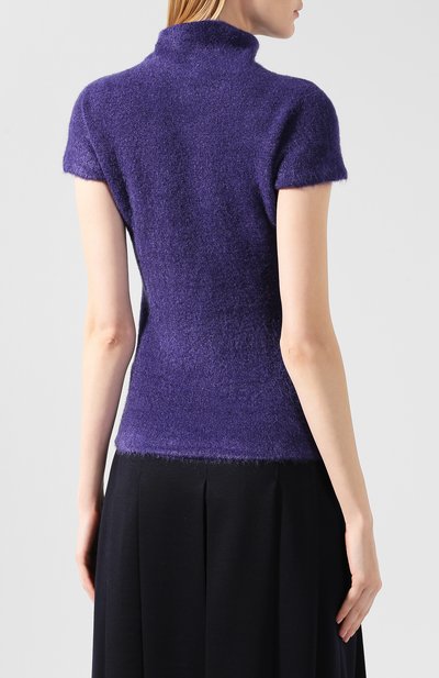 Топ из вискозы GIORGIO ARMANI сиреневого цвета по цене 57950 руб., арт. 6GAMA4/AMA9Z, фото 4 Топ из вискозы GIORGIO ARMANI, арт. 6GAMA4/AMA9Z, фото 4