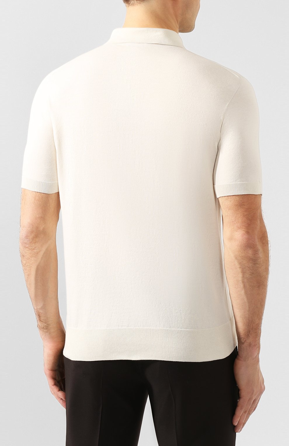 Хлопковое поло BRIONI кремового цвета по цене 67300 руб., арт. UMS20L/08K01, фото 4 Хлопковое поло BRIONI, арт. UMS20L/08K01, фото 4