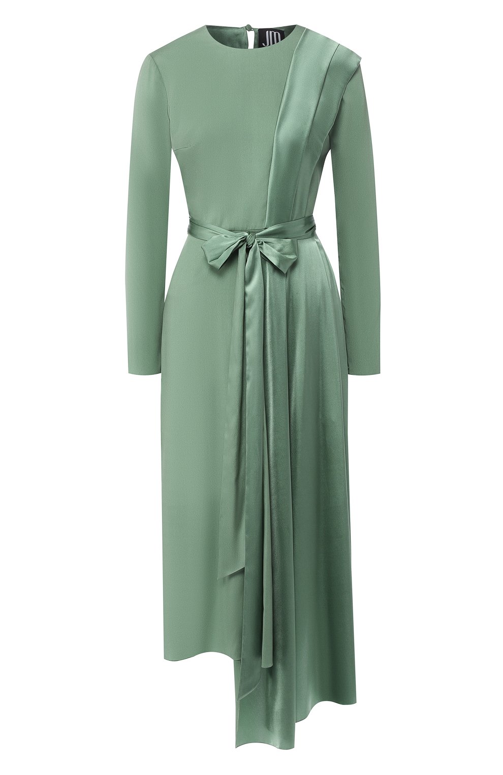 Шелковое платье JM STUDIO зеленого цвета по цене 45950 руб., арт. JMFW1819 10, фото 1 Шелковое платье JM STUDIO, арт. JMFW1819 10, фото 1