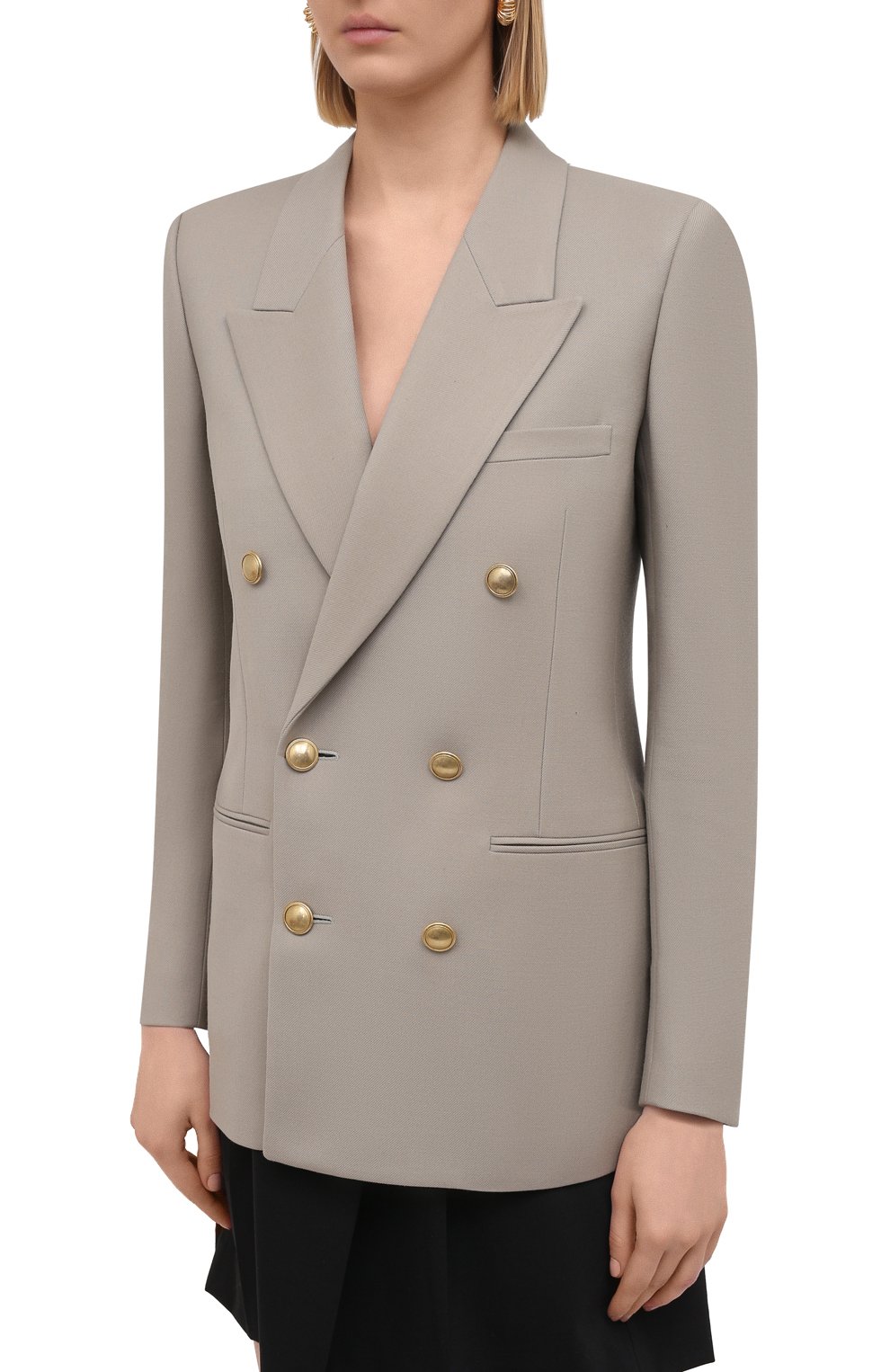 Шерстяной жакет SAINT LAURENT, арт. 648754/Y7B73, фото 3