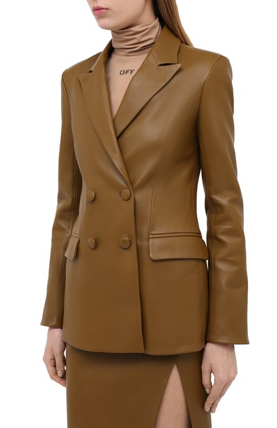 Кожаный жакет OFF-WHITE, арт. 0WJA036E20LEA0016363, фото 3