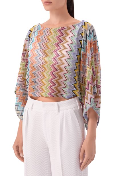 Топ MISSONI разноцветного цвета по цене 93050 руб., арт. MC26WK00/BR015Y, фото 3 Топ MISSONI, арт. MC26WK00/BR015Y, фото 3