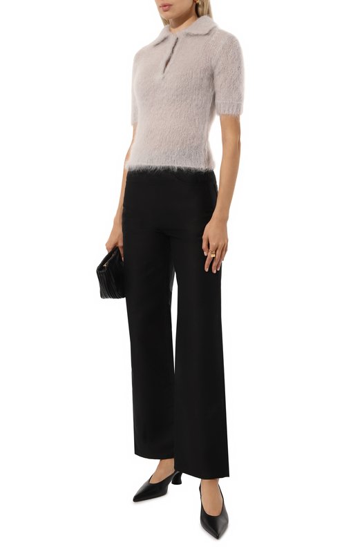 Хлопковые брюки Marni PUMU0283A0/TCY36 Чёрный  PUMU0283A0/TCY36 Фото 2
