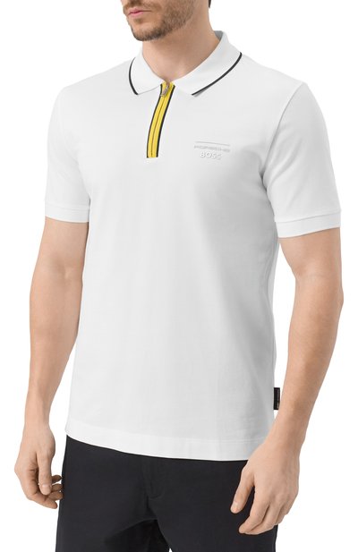 Хлопковое поло boss x porsche BOSS, арт. 50531463, фото 3