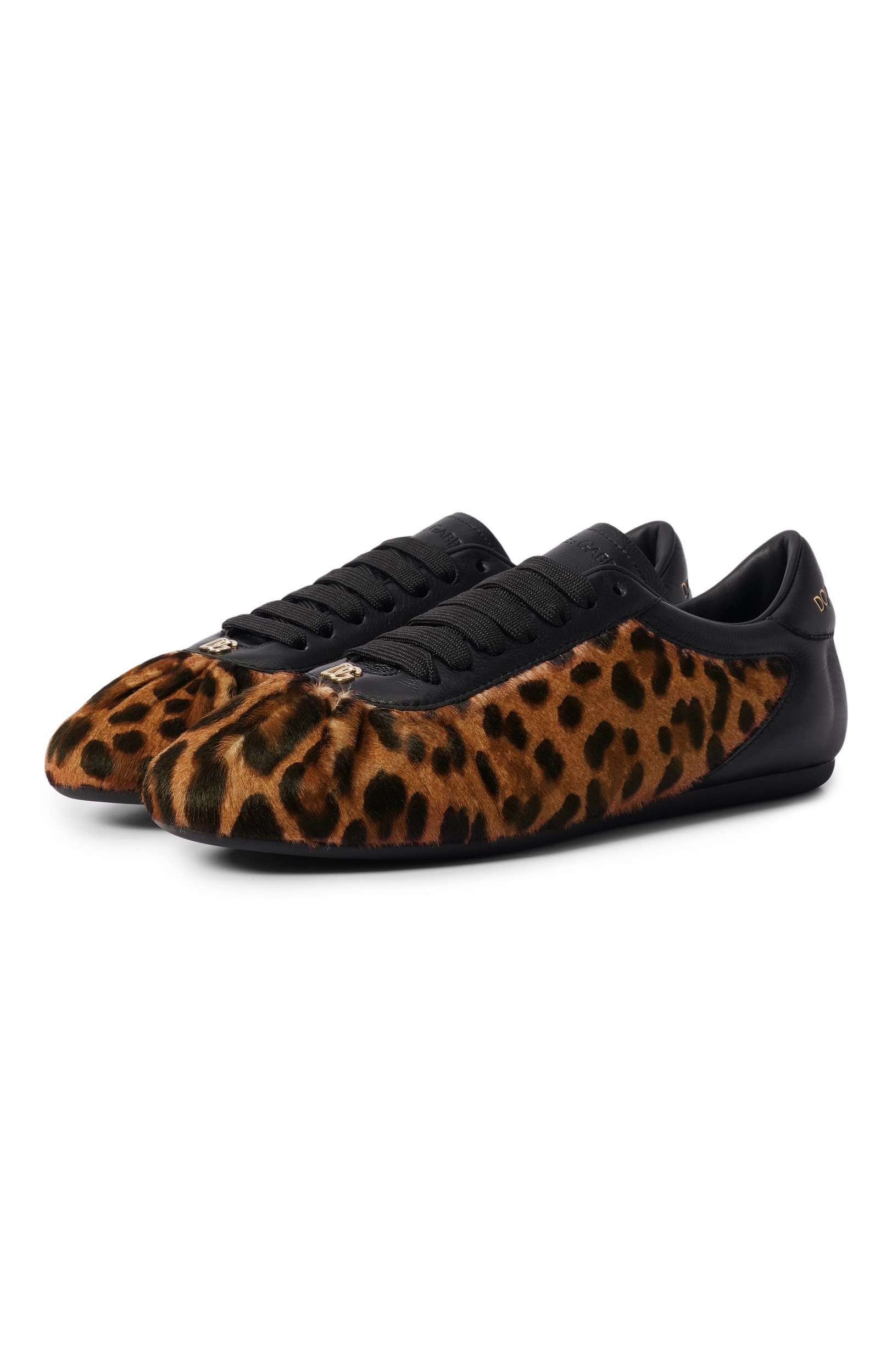Кожаные кеды ballet DOLCE & GABBANA леопардового цвета по цене 89950 руб., арт. CK2485/A3S66, фото 1 Кожаные кеды ballet DOLCE & GABBANA, арт. CK2485/A3S66, фото 1