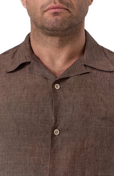 Льняная рубашка BRUNELLO CUCINELLI, арт. MM6950647, фото 5