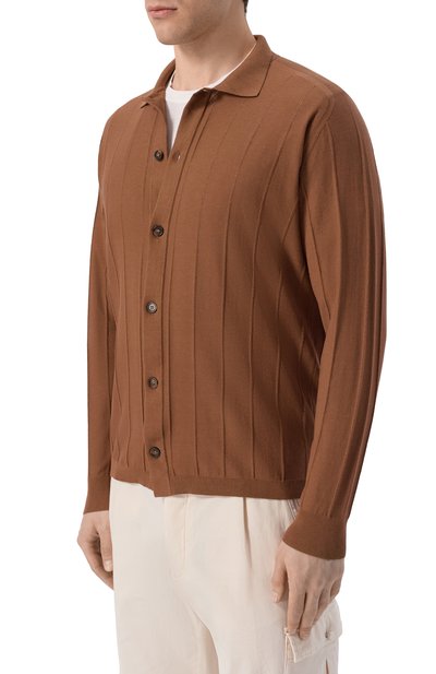 Кардиган из хлопка и шелка KITON, арт. UMM0780, фото 3