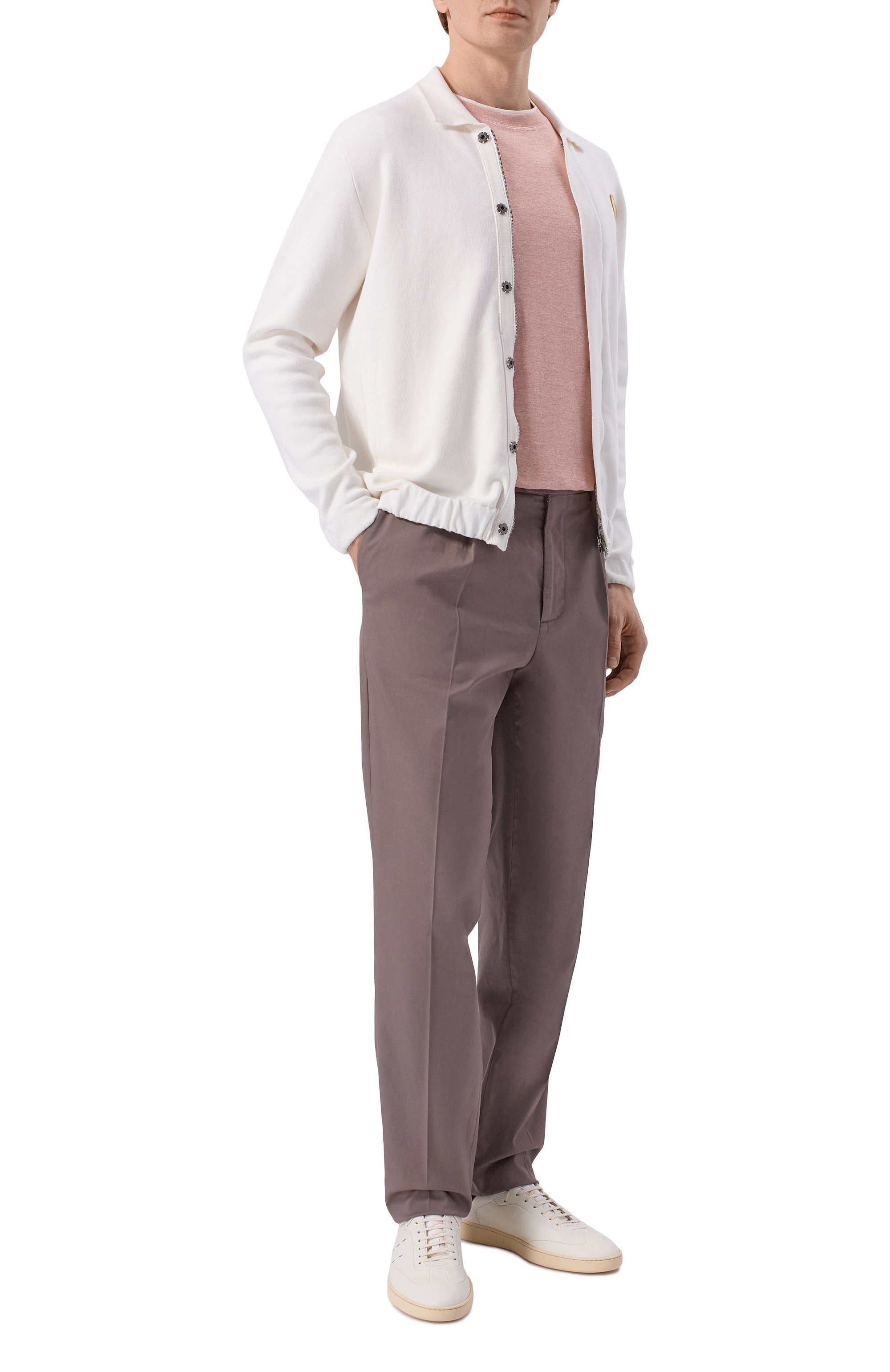 Кожаные кеды KITON, арт. USSA415N01396, фото 2