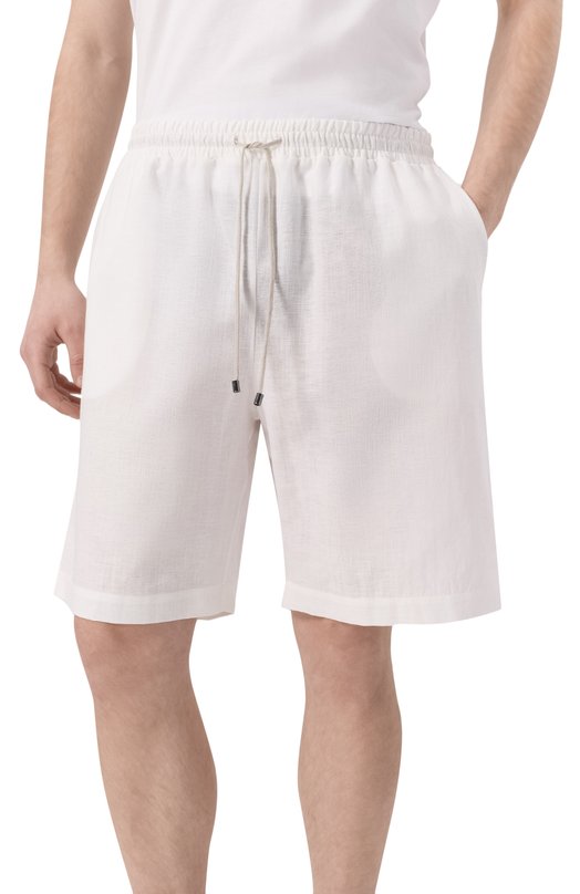 Шорты изо льна и хлопка Zimmerli 27100 Белый  27100 Фото 3