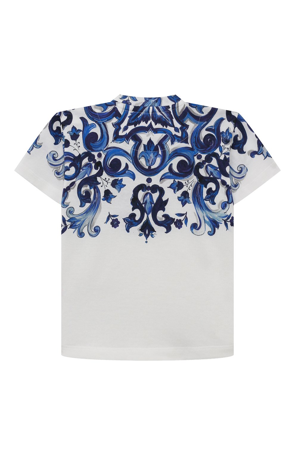 Хлопковая футболка DOLCE & GABBANA белого цвета по цене 19950 руб., арт. L2JTJK/G7E9Q, фото 2 Хлопковая футболка DOLCE & GABBANA, арт. L2JTJK/G7E9Q, фото 2