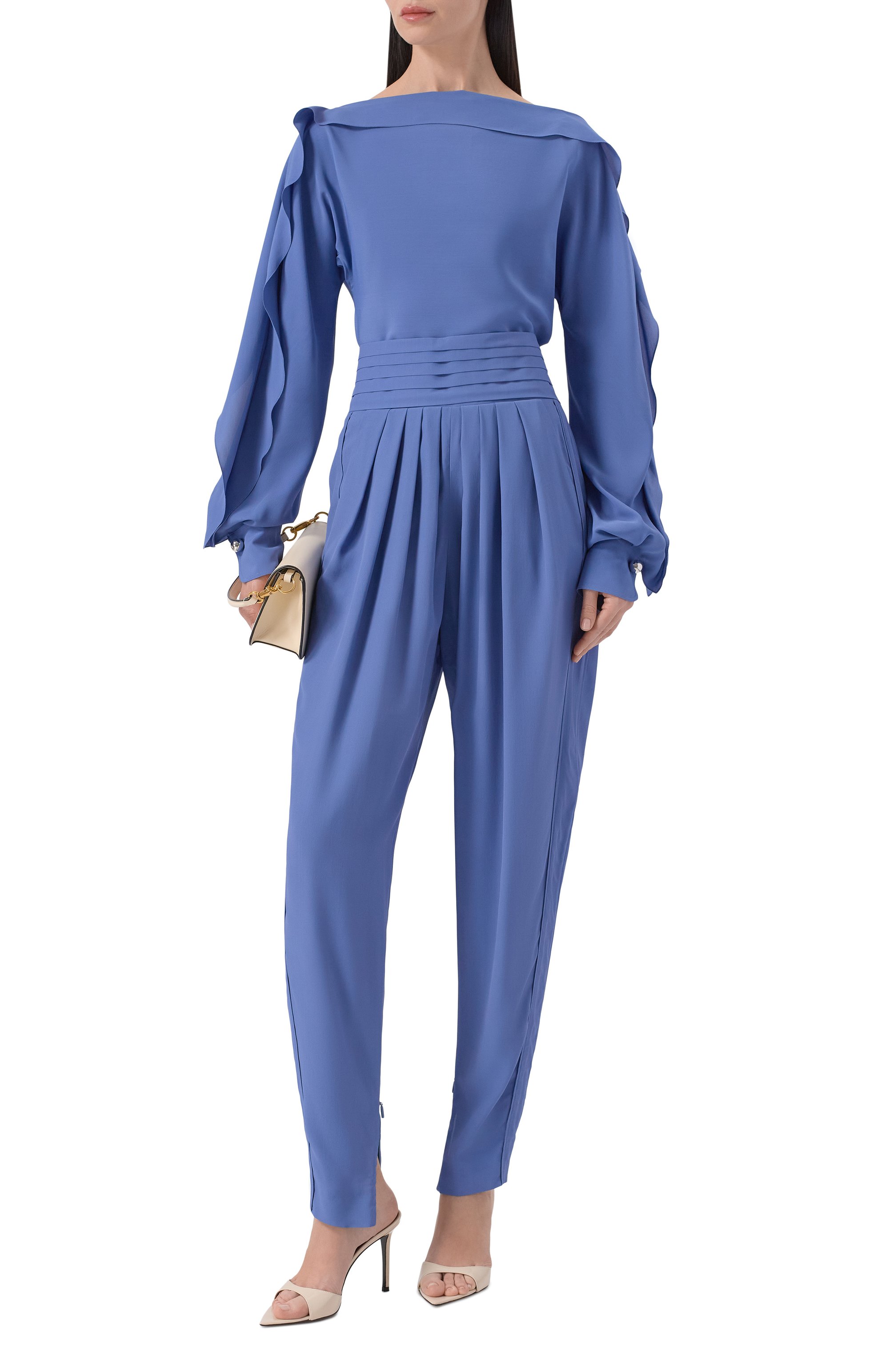 Блузка из вискозы и шелка LANVIN, арт. RW-T00010-6253-P26, фото 2