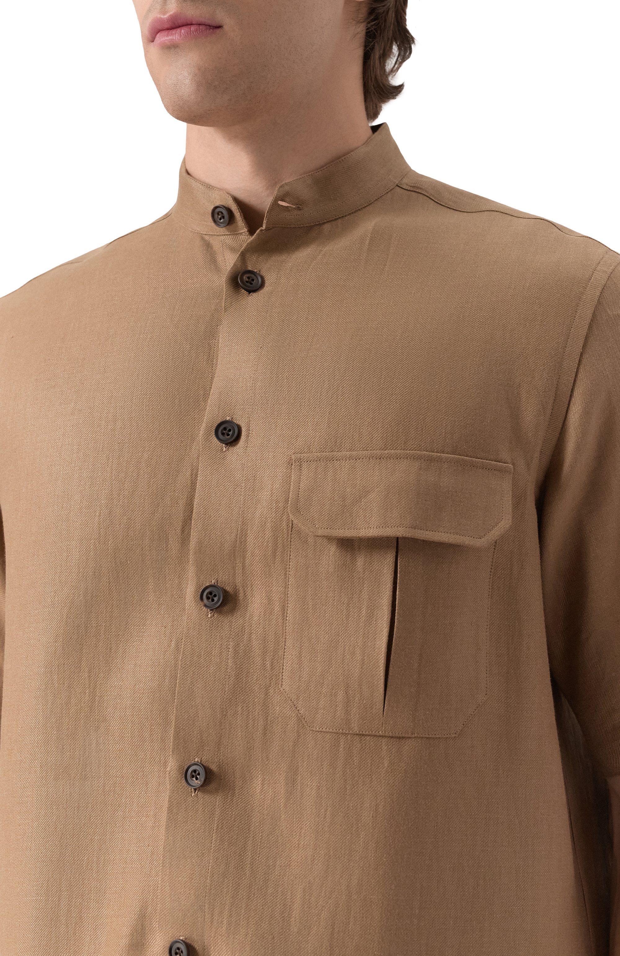 Льняная рубашка CORNELIANI, арт. 25I207-2514108, фото 5