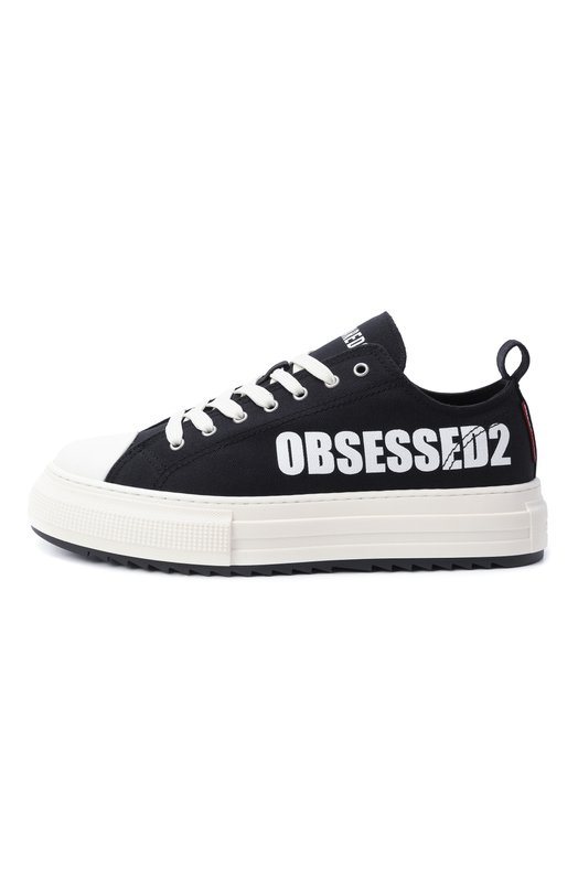 Текстильные кеды Berlin Dsquared2 SNM0457/00300001 Чёрный  SNM0457/00300001 Фото 4