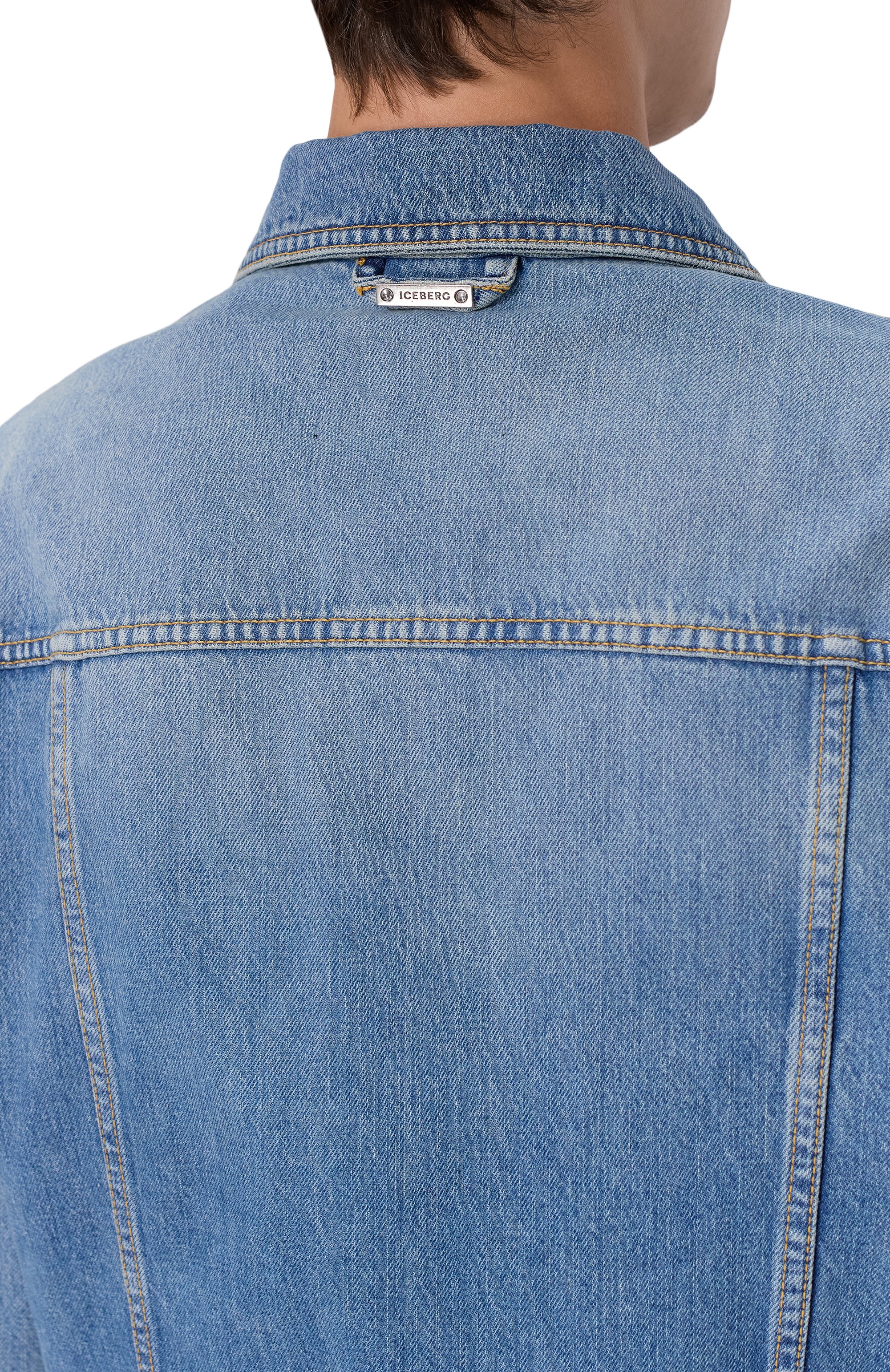 Джинсовая куртка ICEBERG синего цвета по цене 47050 руб., арт. 0050/0273, фото 5 Джинсовая куртка ICEBERG, арт. 0050/0273, фото 5