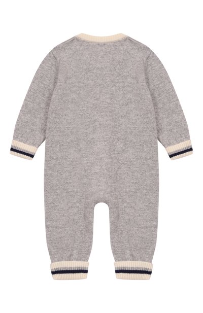 Кашемировый комбинезон BABY T серого цвета по цене 24500 руб., арт. 25AIC821TZ/1M-12M, фото 2 Кашемировый комбинезон BABY T, арт. 25AIC821TZ/1M-12M, фото 2