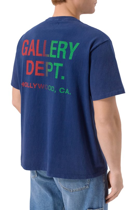 Хлопковая футболка Gallery Dept. BT-10303 Синий  BT-10303 Фото 4
