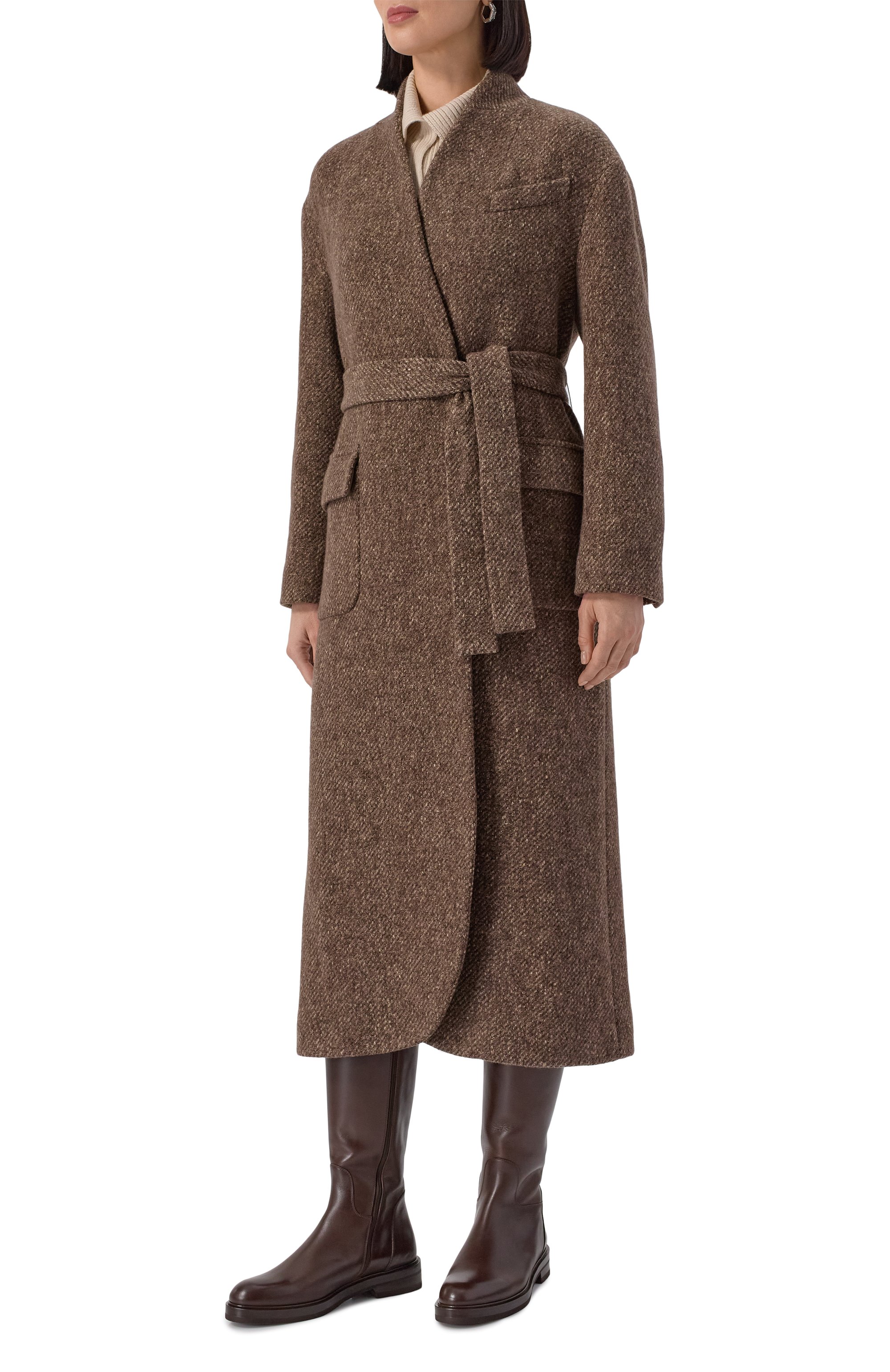 Пальто из шерсти и кашемира BRUNELLO CUCINELLI, арт. MG5349931, фото 3