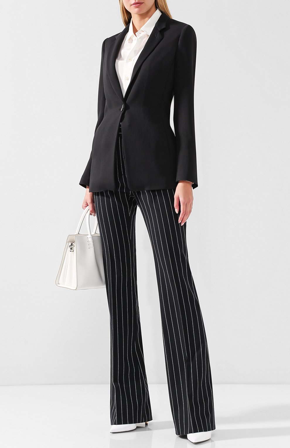 Приталенный однотонный жакет на одной пуговице GIORGIO ARMANI, арт. 8WHGG01R/T00A6, фото 2