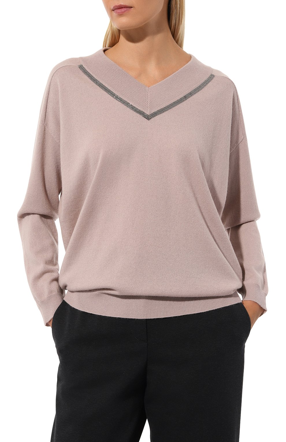 Кашемировый пуловер BRUNELLO CUCINELLI, арт. M12167902P, фото 3