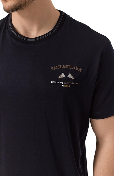 Футболка из хлопка и лиоцелла PAUL&SHARK, арт. 15311605/3XL-6XL, фото 5
