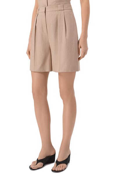 Шорты из хлопка и льна HUGO, арт. 50559853, фото 3